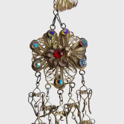 Vintage Palembang Filigree Earrings