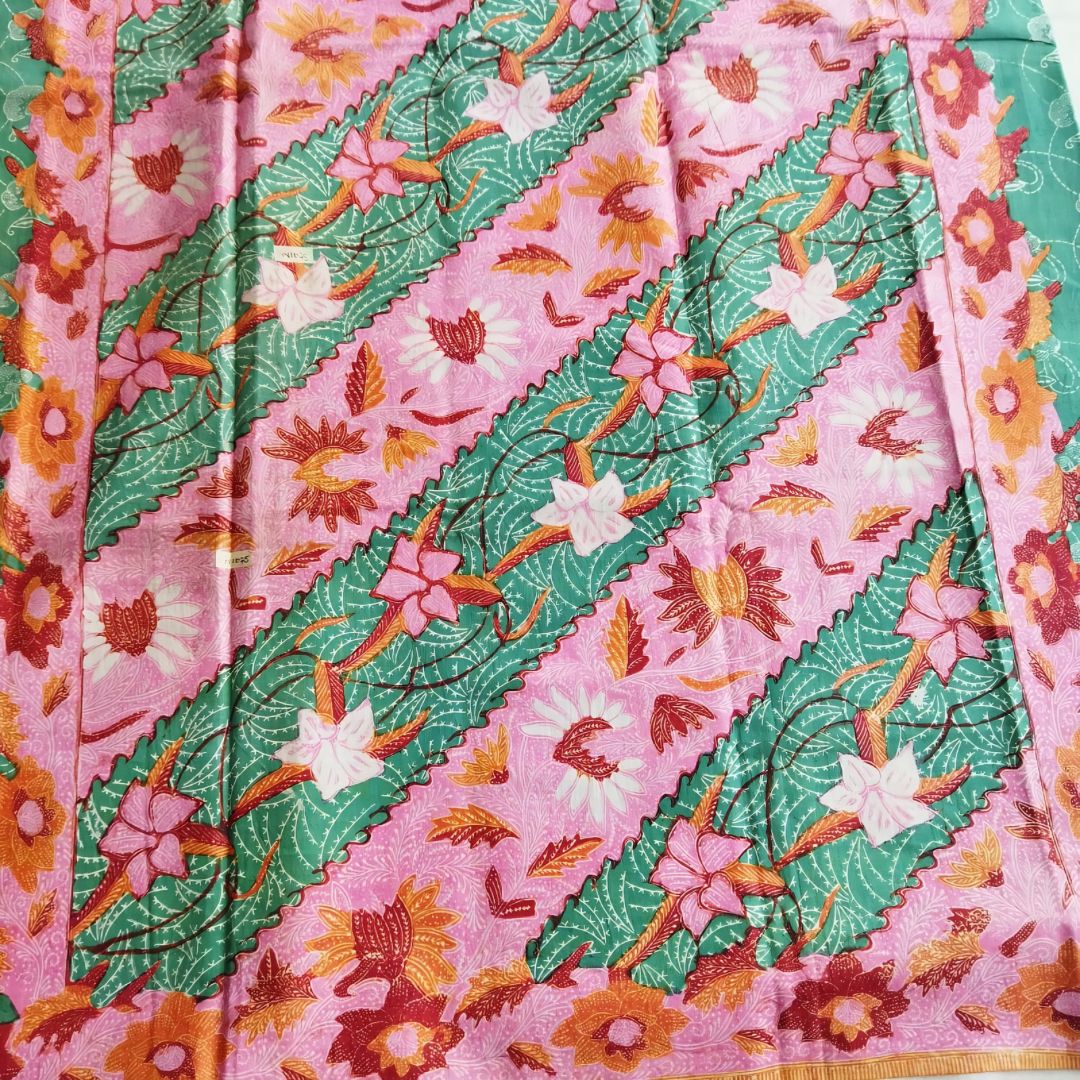 Vintage Turquoise Pink Saroong
