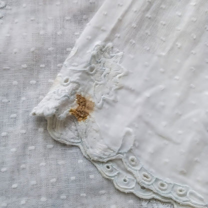 Vintage Dot Pattern Broken White Encim Kebaya