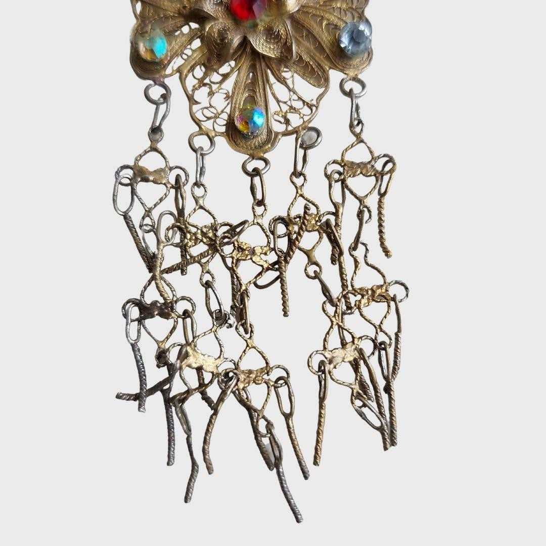 Vintage Palembang Filigree Earrings