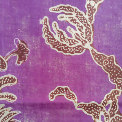 Vintage Purple Floral Shawl