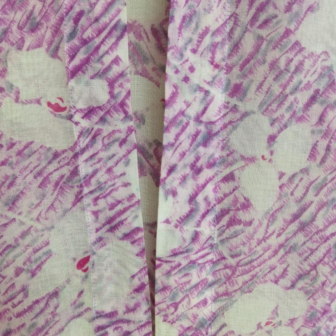 Vintage Purple Floral Kebaya Cotton