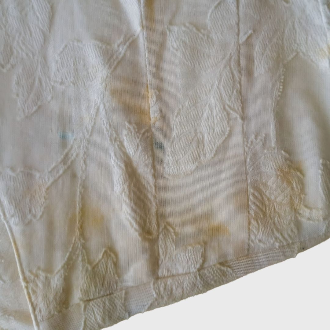 Vintage Broken White Embroidery Blouse