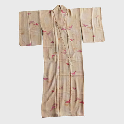Vintage Orange Momiji Kimono