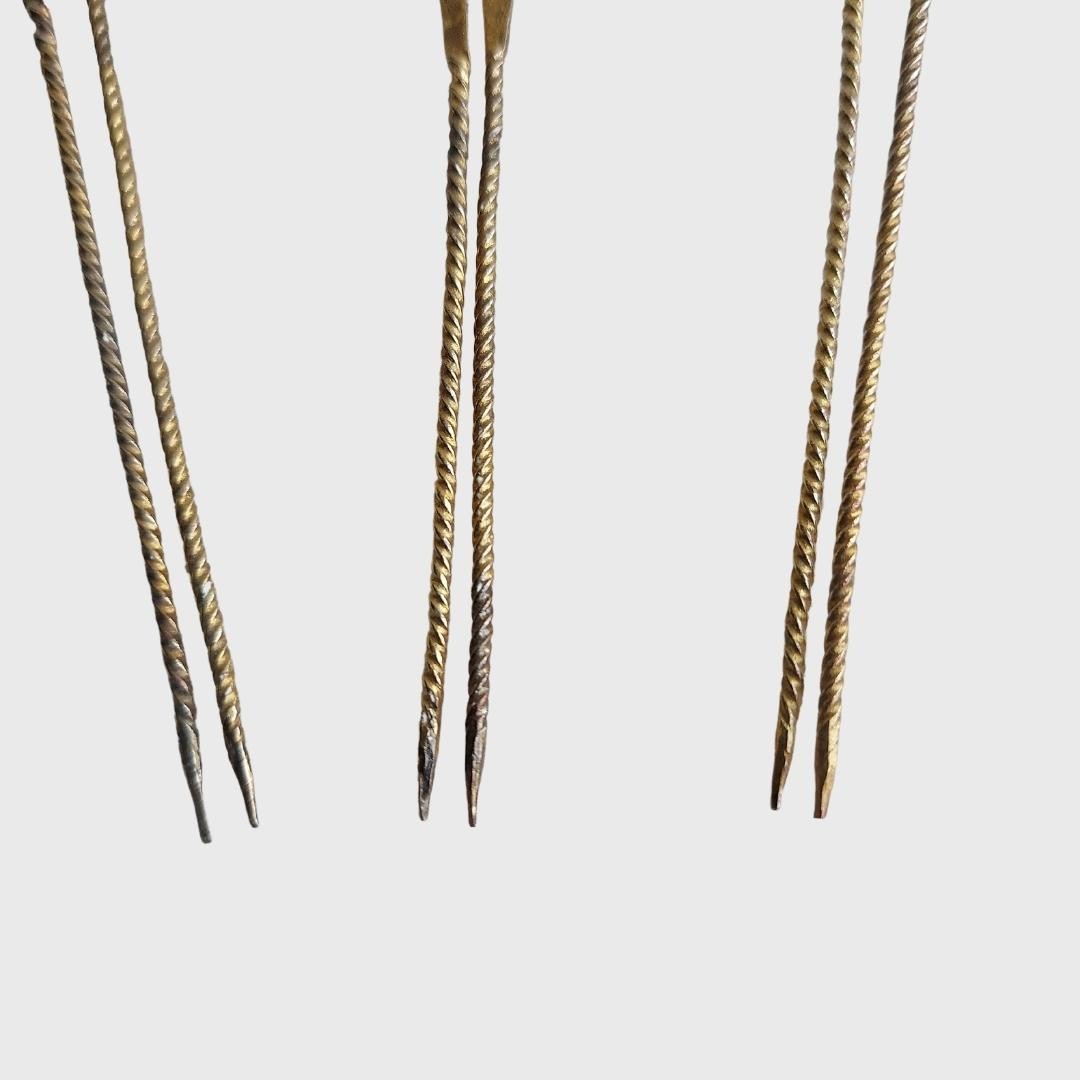Vintage Golden Hairpin Set (3 Pcs)