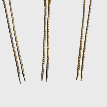 Vintage Golden Hairpin Set (3 Pcs)