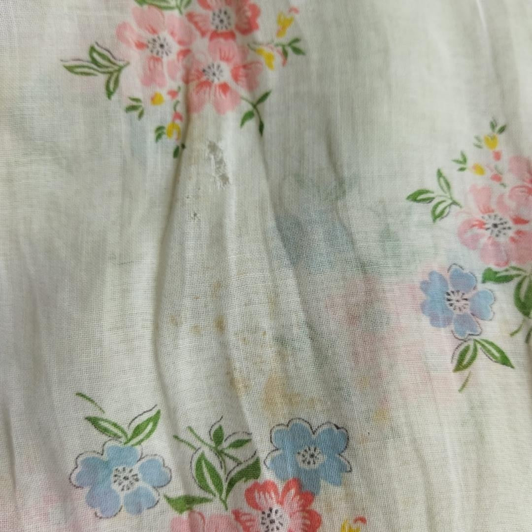 Vintage Floral Cotton Encim Kebaya In Broken White