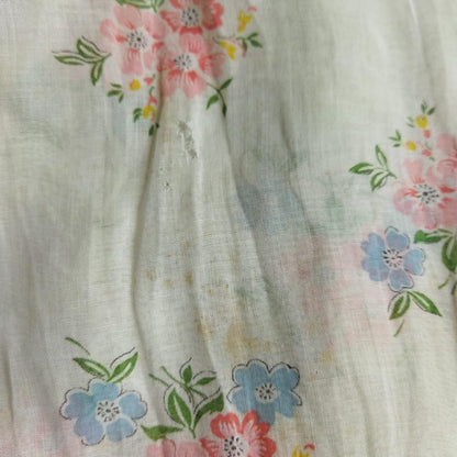 Vintage Floral Cotton Encim Kebaya In Broken White