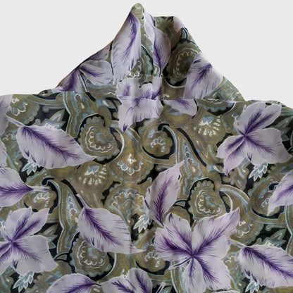 Vintage Gray Purple Kebaya Kutubaru