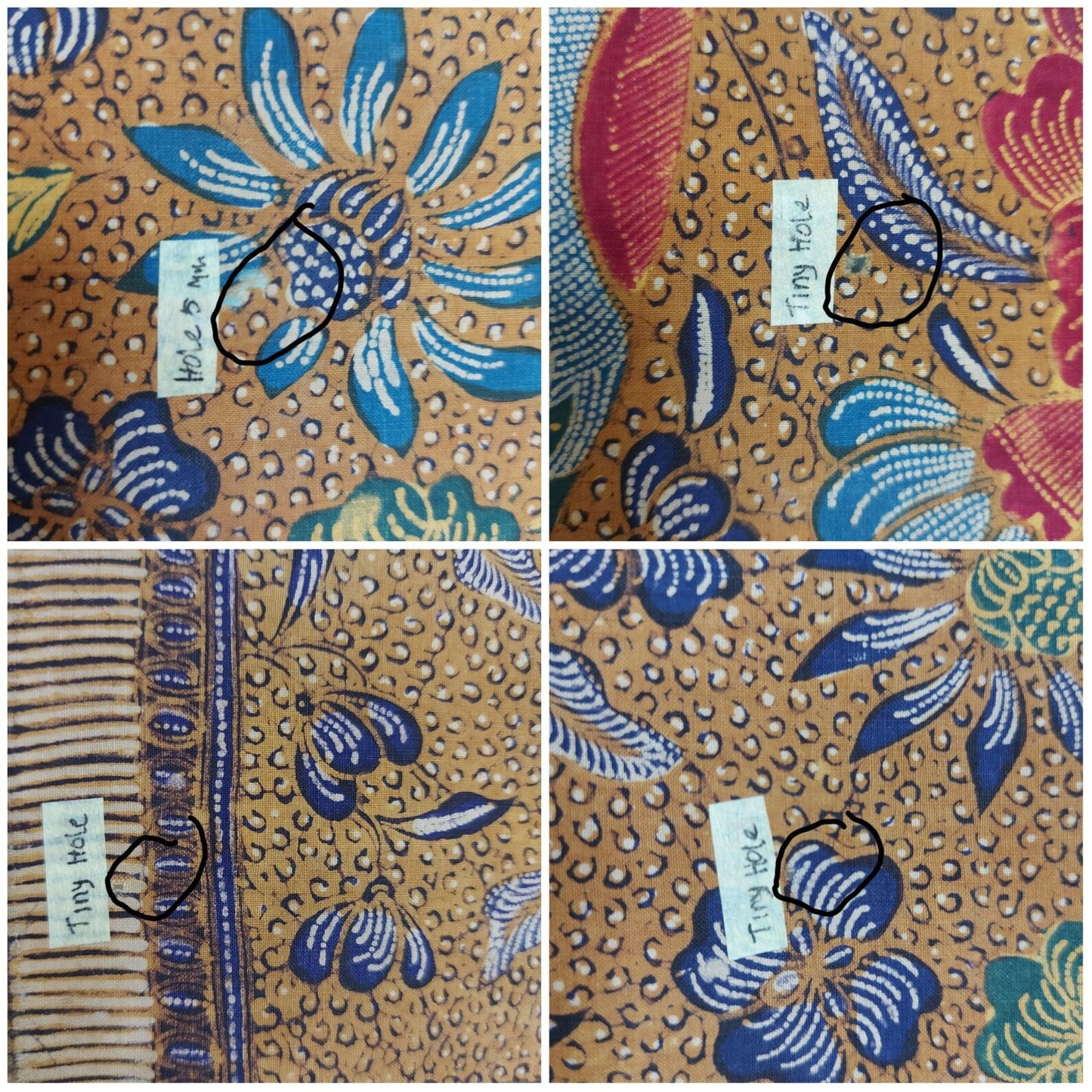 Vintage Old Indonesian Hand Drawn Tiga Negri Semarangan Shawl