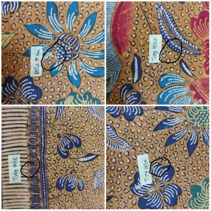 Vintage Old Indonesian Hand Drawn Tiga Negri Semarangan Shawl