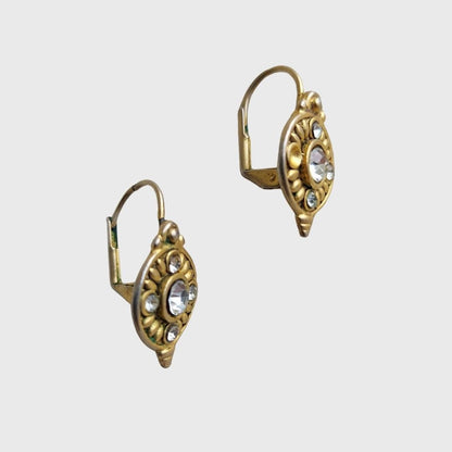 Vintage Mini Flower Stud Earrings