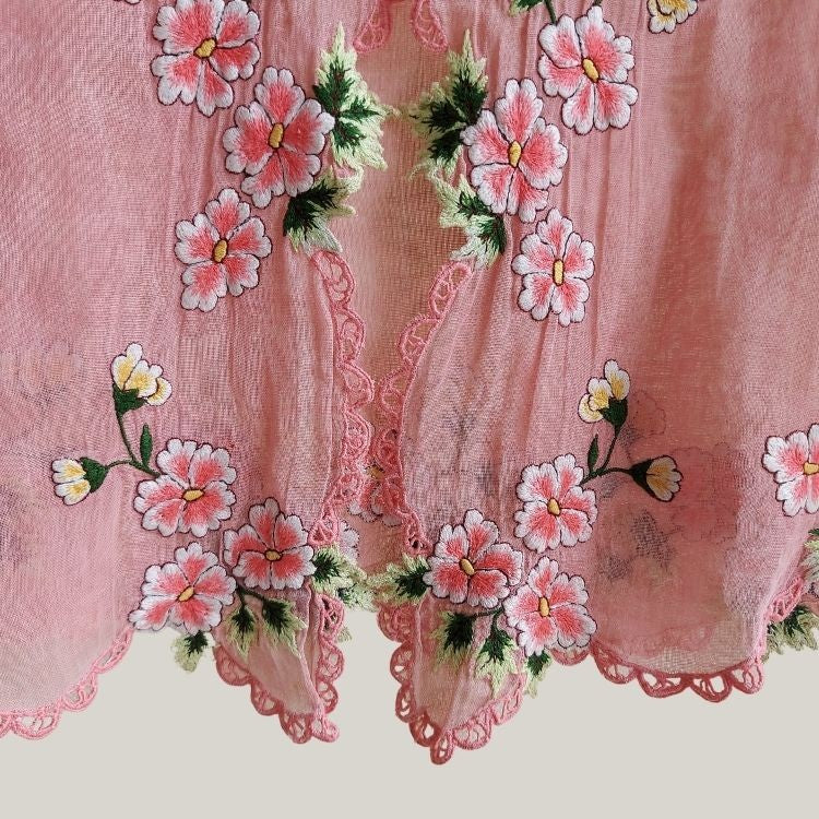 Vintage Soft Punch Pink  Encim Kebaya