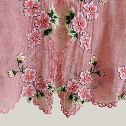 Vintage Soft Punch Pink  Encim Kebaya