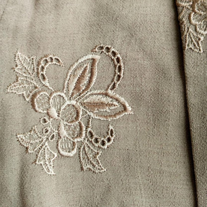 Vintage Brown Sateen Kebaya Kutubaru