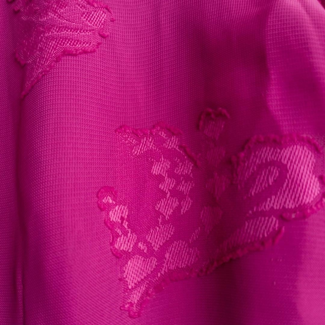 Vintage Fuchsia Sateen Kebaya Kutubaru