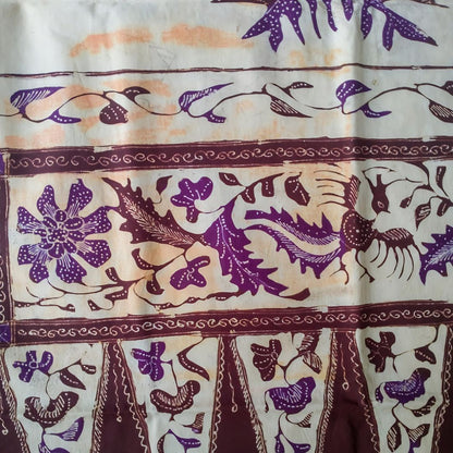 Vintage Purple Phoenix Shawl