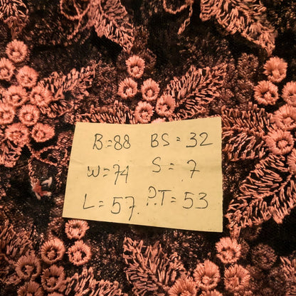 Vintage Orange Fruit Kebaya Lace