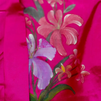 Vintage Shocking Pink Simple Kutubaru Kebaya