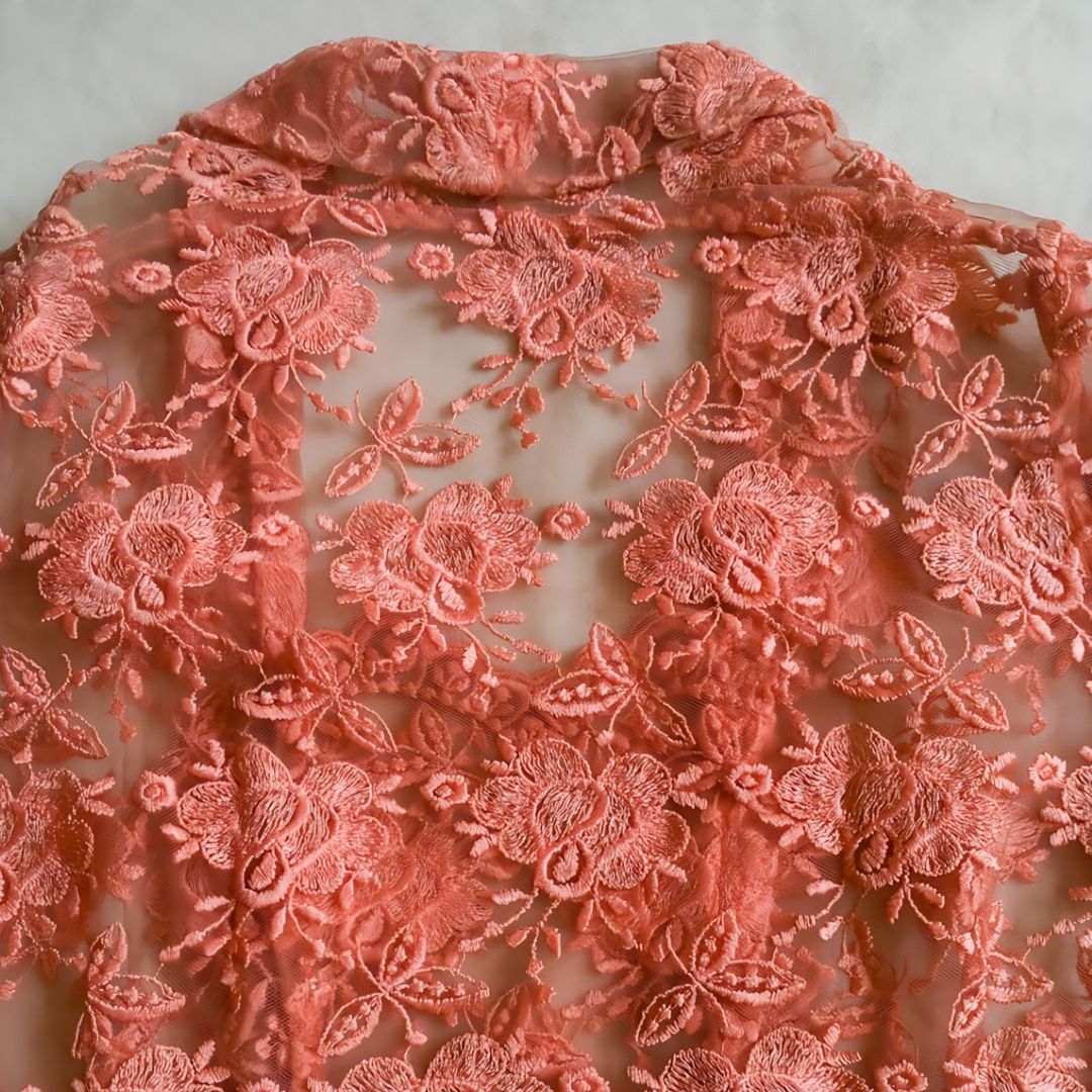 Vintage Orange Kebaya Lace