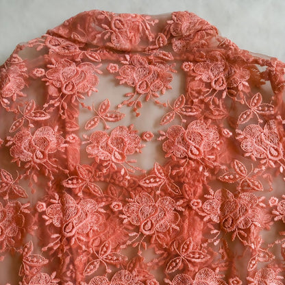 Vintage Orange Kebaya Lace