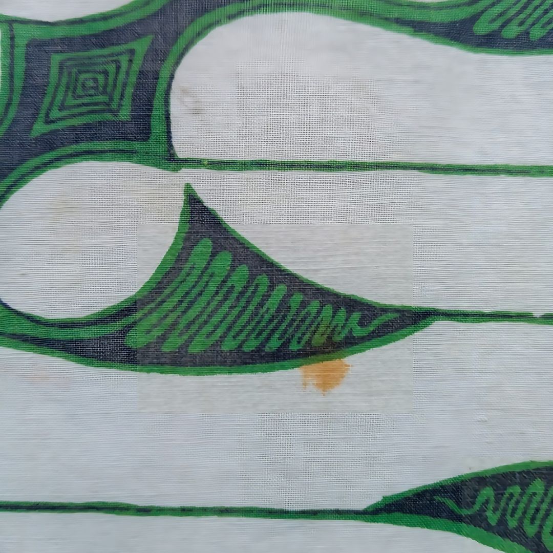 Vintage Green Parang Barong Shawl