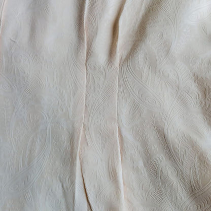 Vintage Double Colar Peach Long Sleeve Blouse