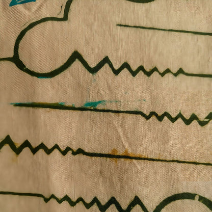 Vintage Green Parang Shawl