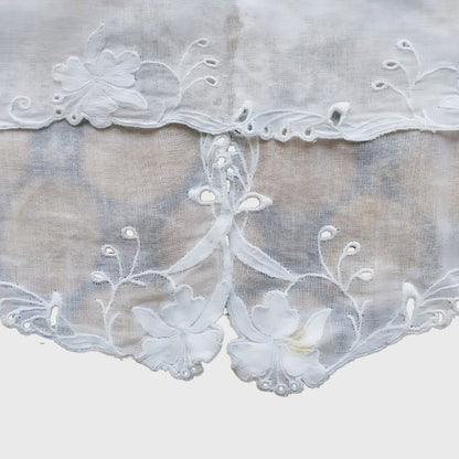 Vintage Broken White Kebaya Encim Flower Embroidery