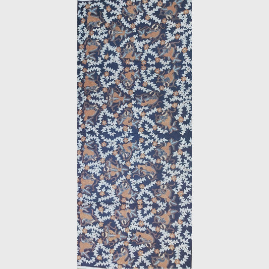 1970s Lokcan Semen Hand Drawn Batik With Fish Motif