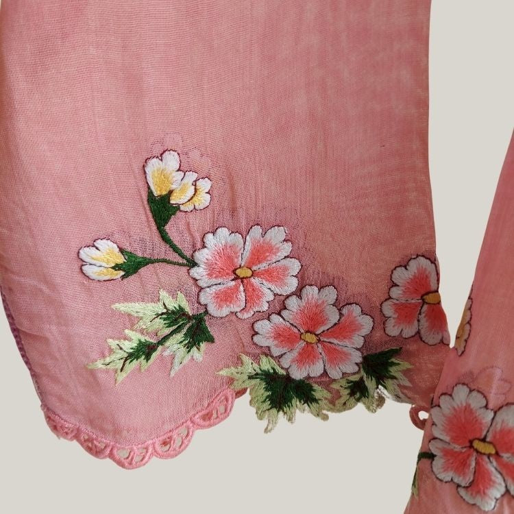 Vintage Soft Punch Pink  Encim Kebaya