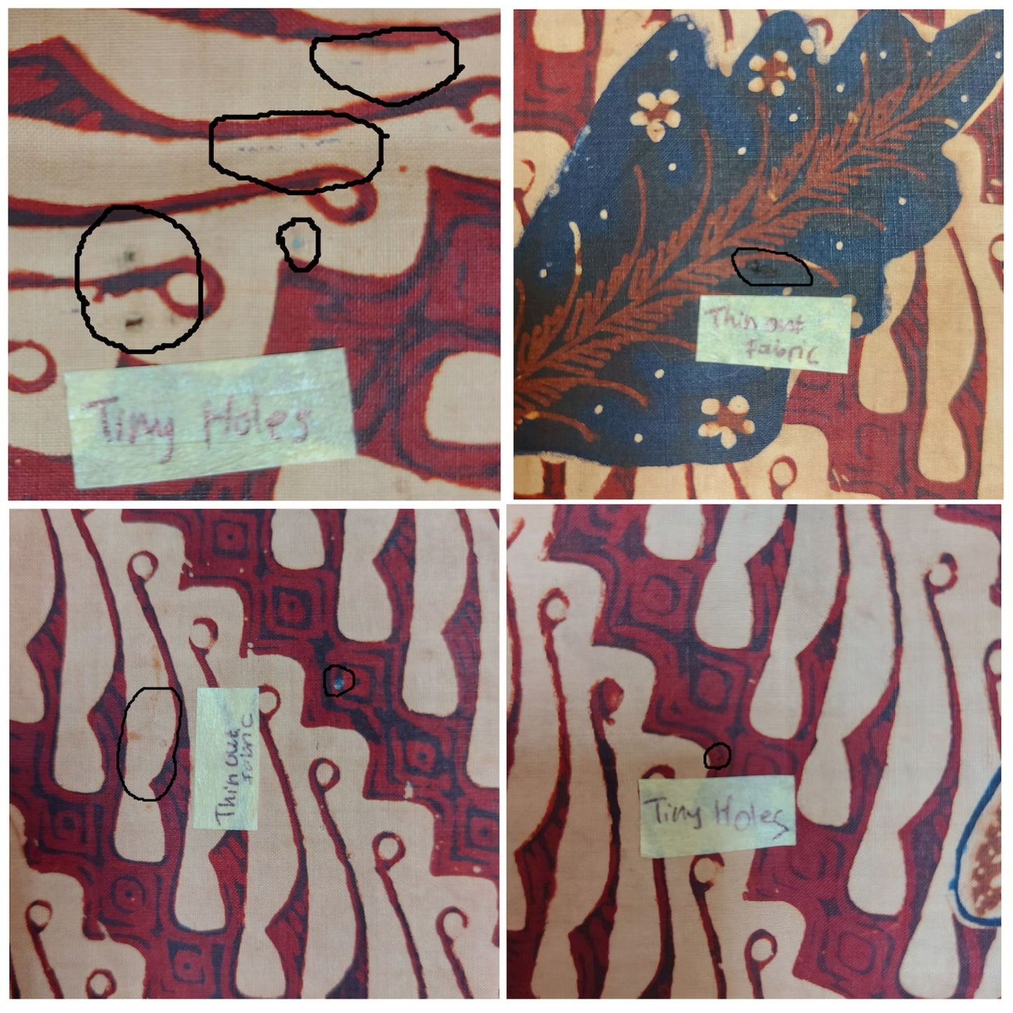 Vintage Hand Drawn Old Banyumasan Batik with Parang Motif
