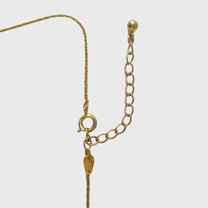 1990s Gold Tone Horseshoe Necklace