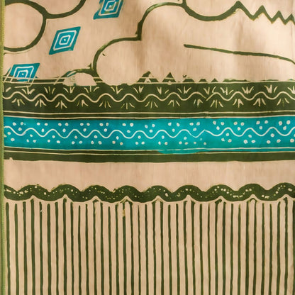 Vintage Green Parang Shawl