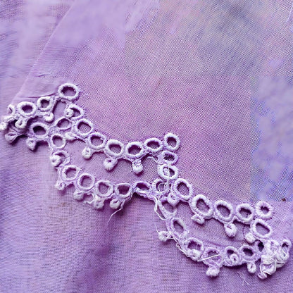 Vintage Purple Simple Round Encim Kebaya