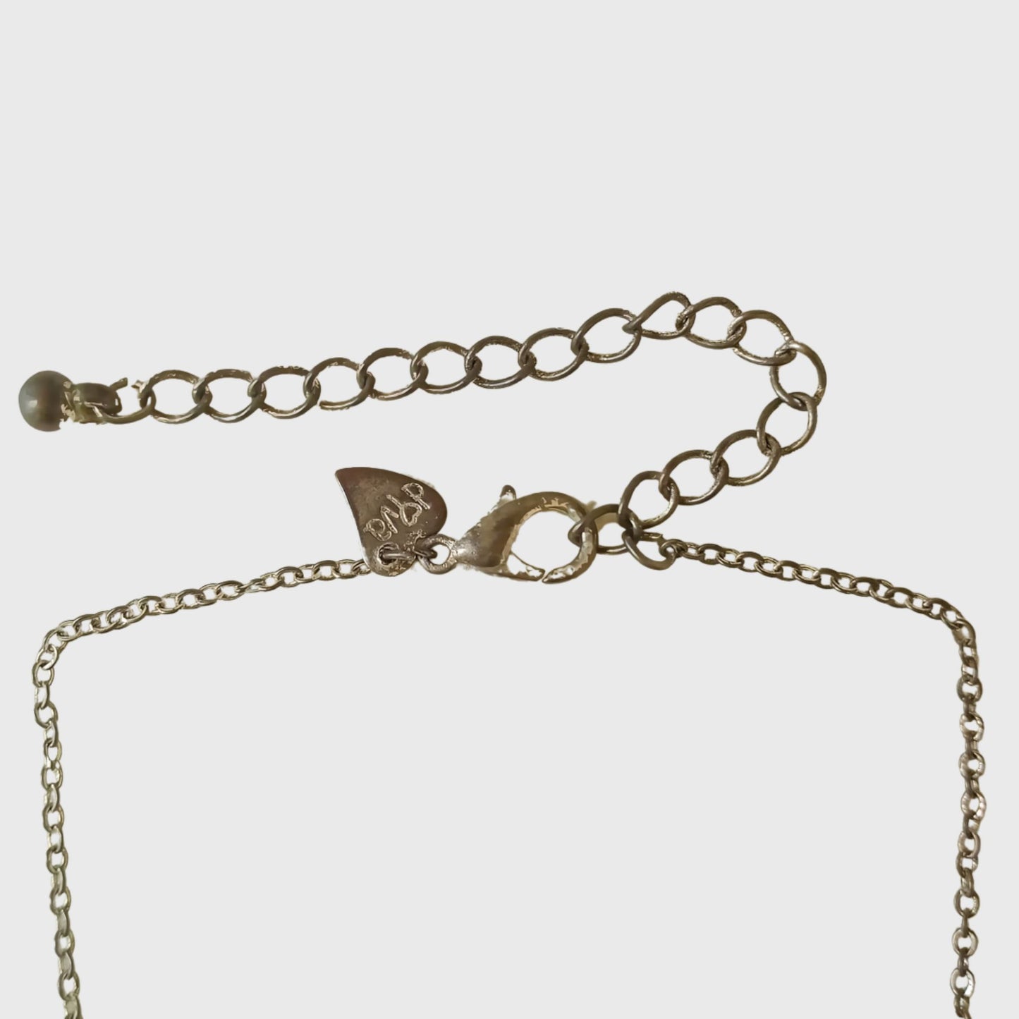 Silver Necklace with Two Birds Shapes