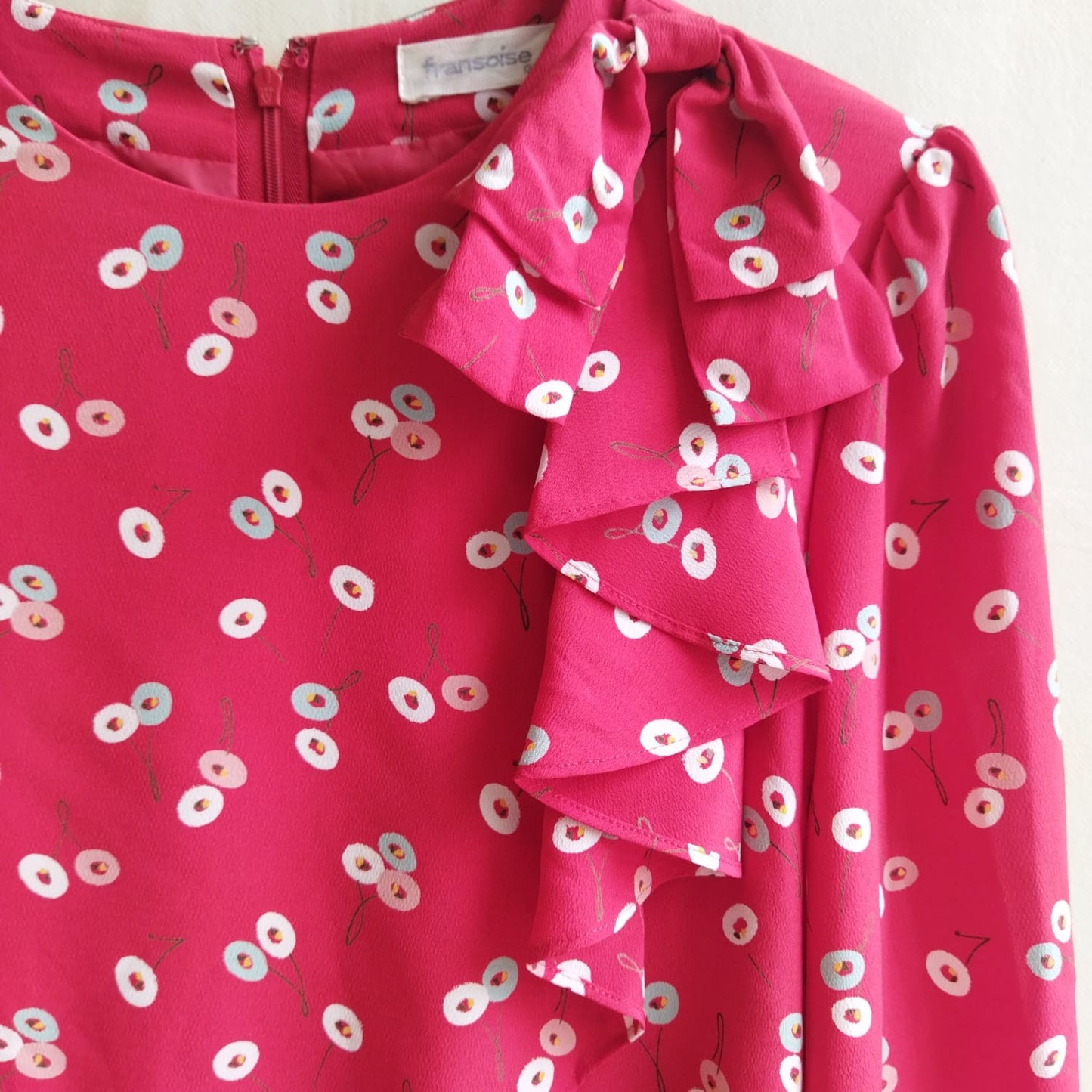 Vintage Red Two Pieces Dress