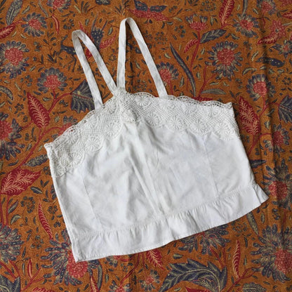 Vintage Indonesian Camisole with Dutch Lace