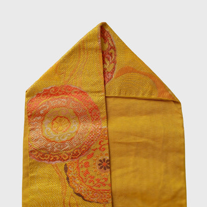 Vintage Japanese Obi In Orange