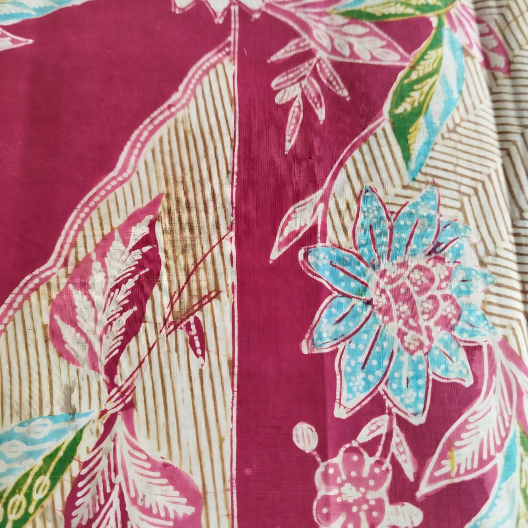 Vintage 1940s Tumpal Lereng Buketan Dutch Saroong
