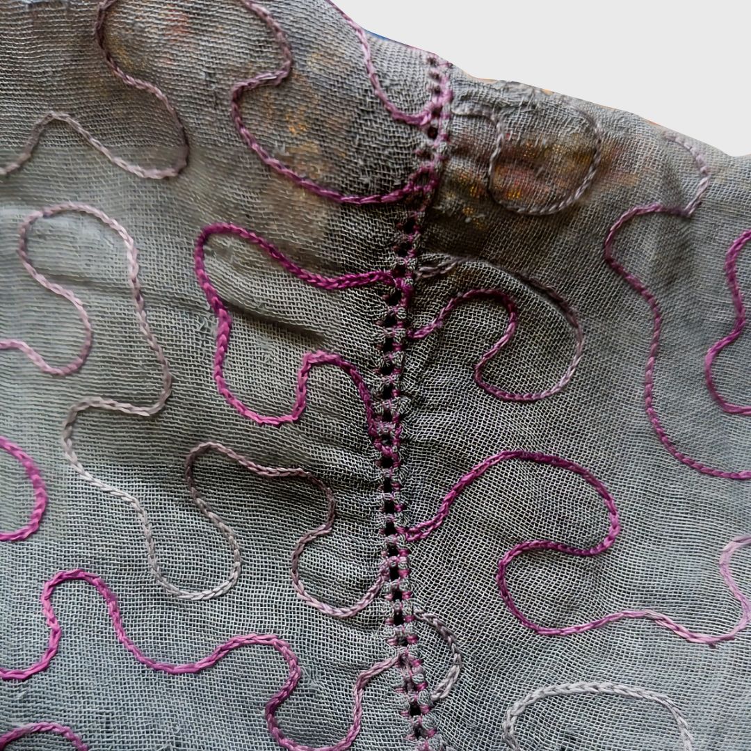 Vintage BlackWave Line Encim Kebaya