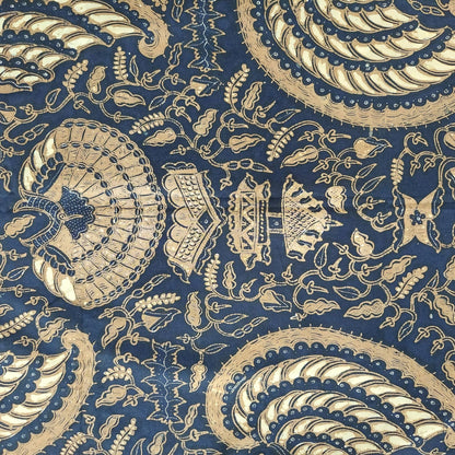 Vintage Indonesian Sogan Semen Gurda (Garuda) Navy Batik