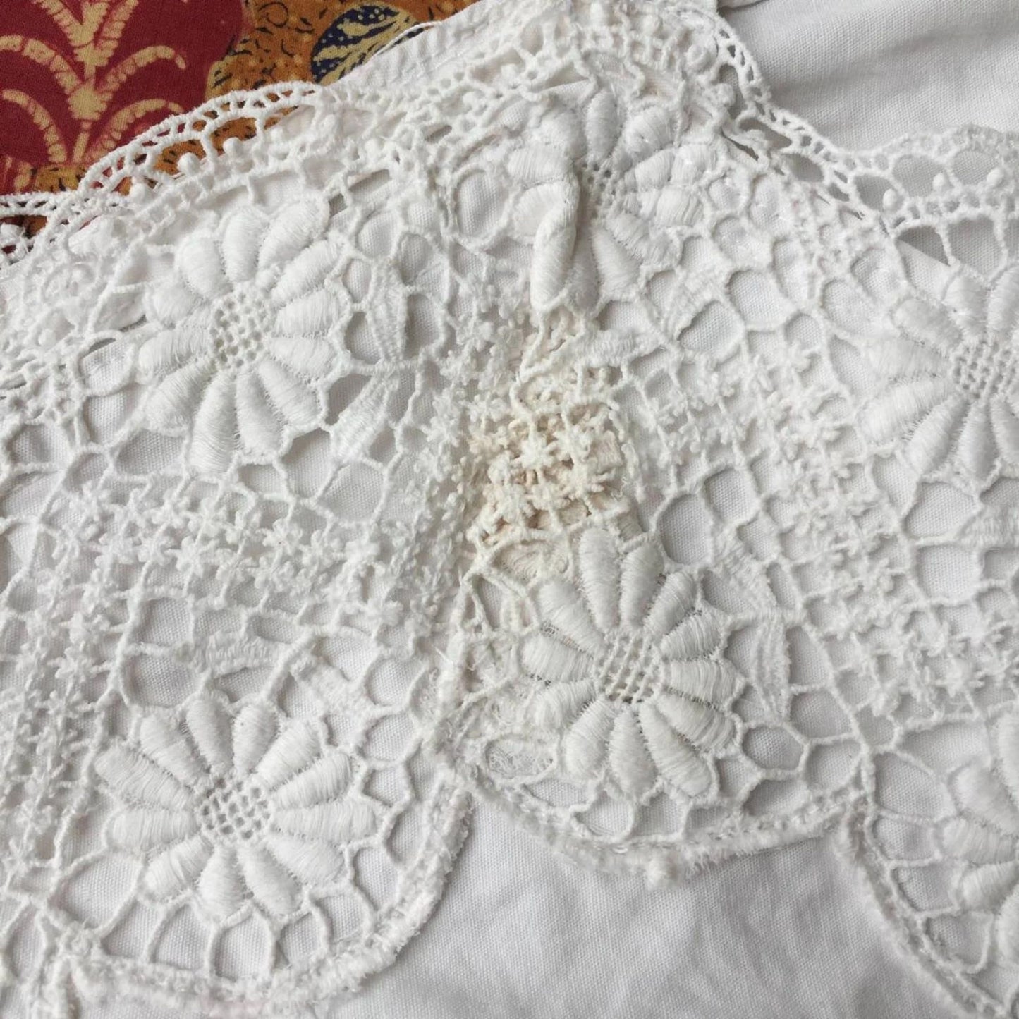 Vintage Indonesian Camisole with Dutch Lace