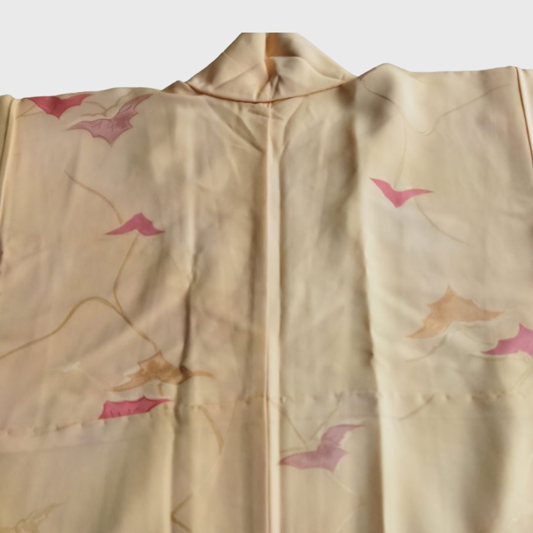 Vintage Orange Momiji Kimono