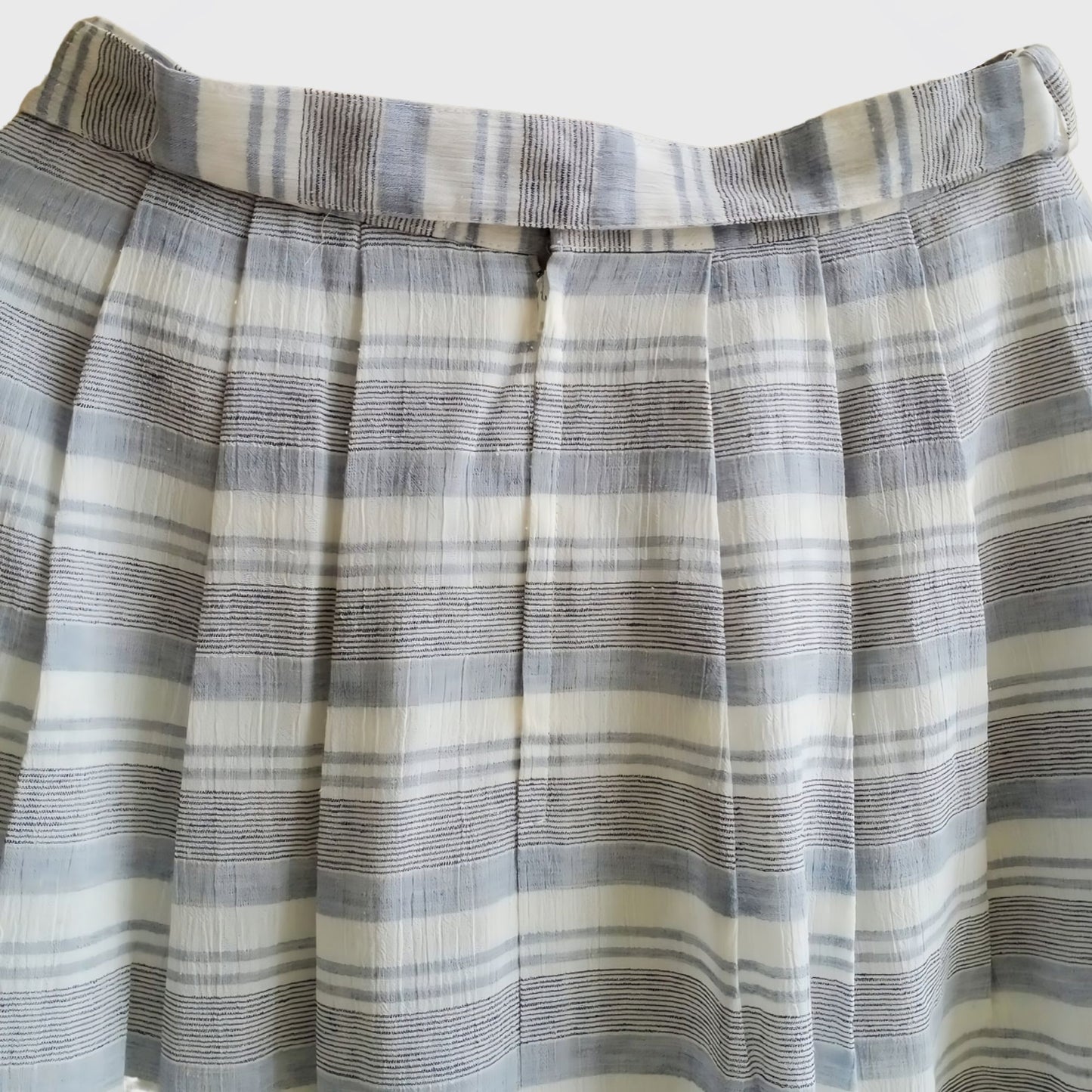 Vintage Blue Striped Skirt
