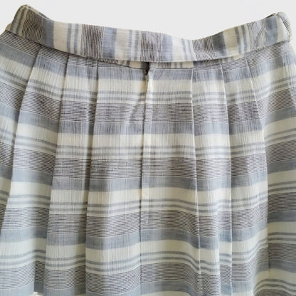 Vintage Blue Striped Skirt