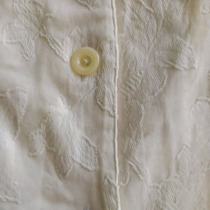 Vintage Broken White Embroidery Blouse