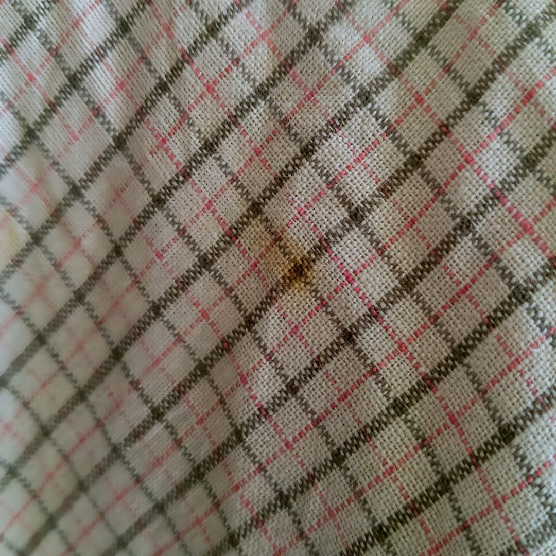 Vintage Short Sleeve Plaid Blouse