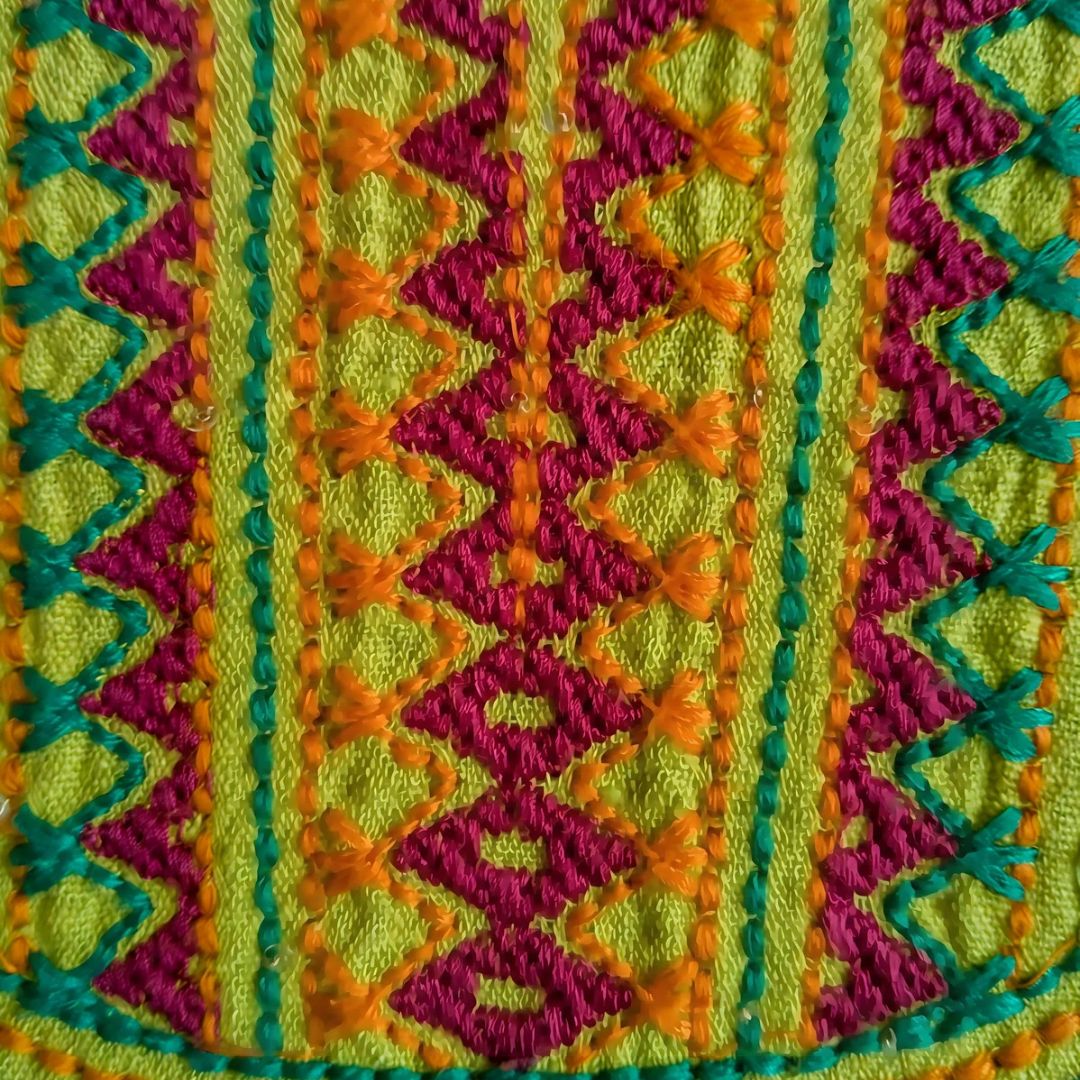 Vintage Green Indian Dress