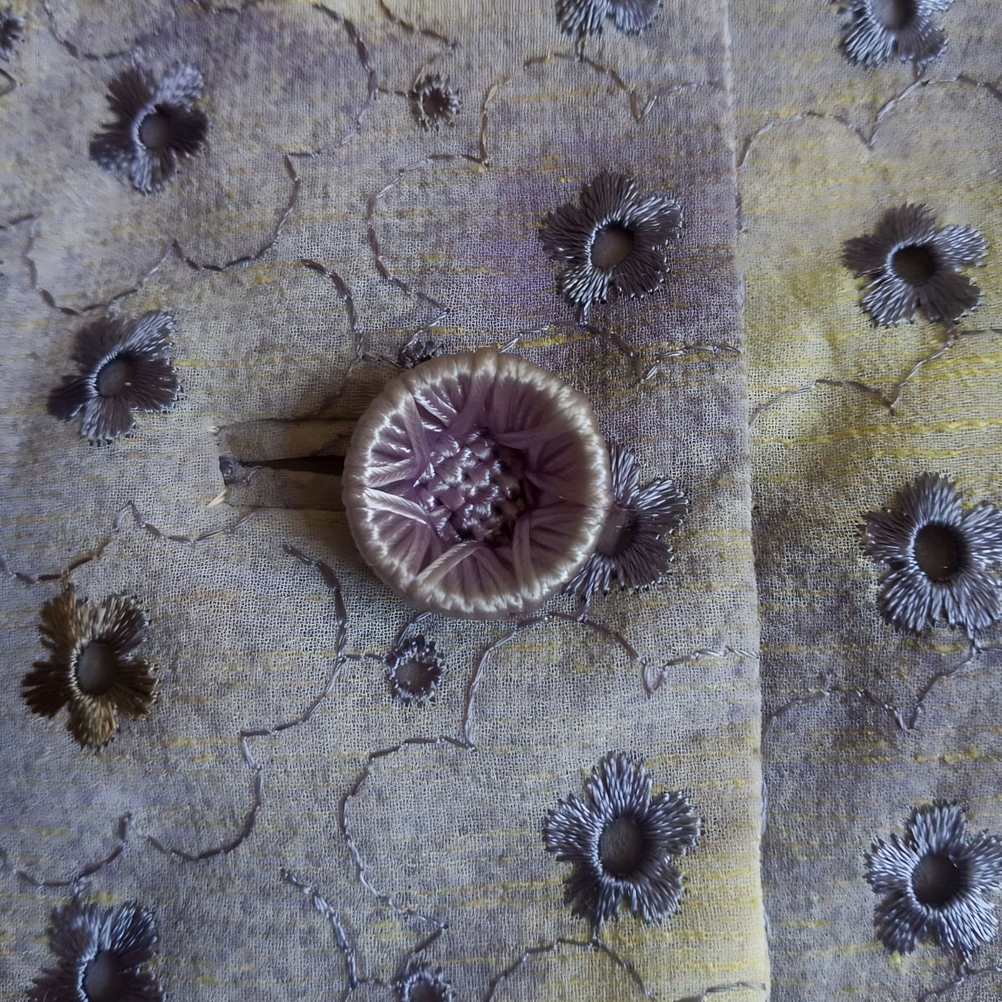 Vintage Purple Lace Blouse